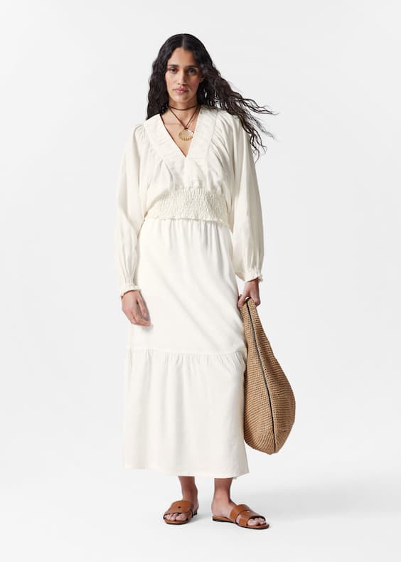 Tiered Midi Skirt