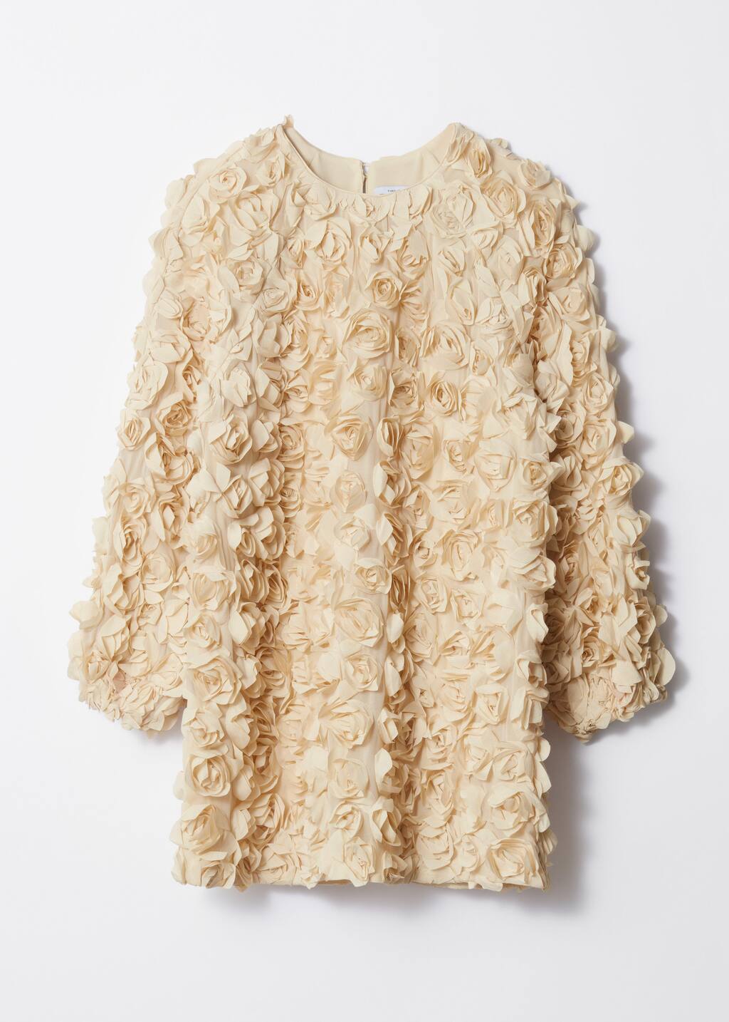 “& Other Stories” ラッフルフローラルミニドレス Ecru d9498d066bed5bf49697b8ad887536