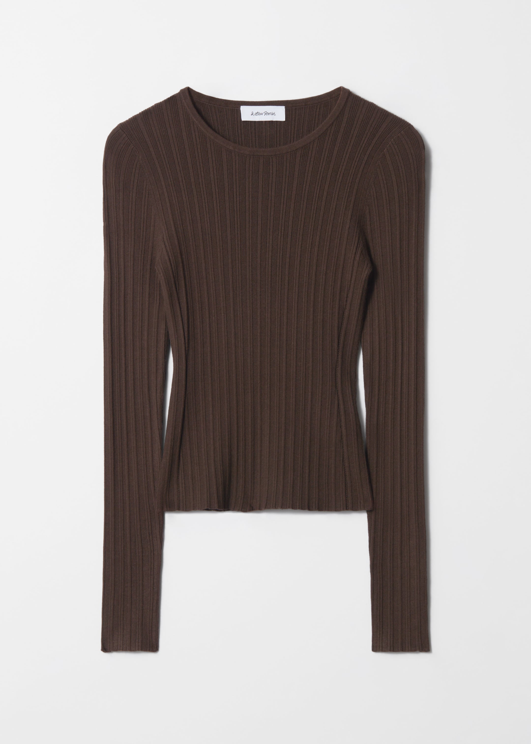 Rib-Knit Top - Dark brown - Still Life