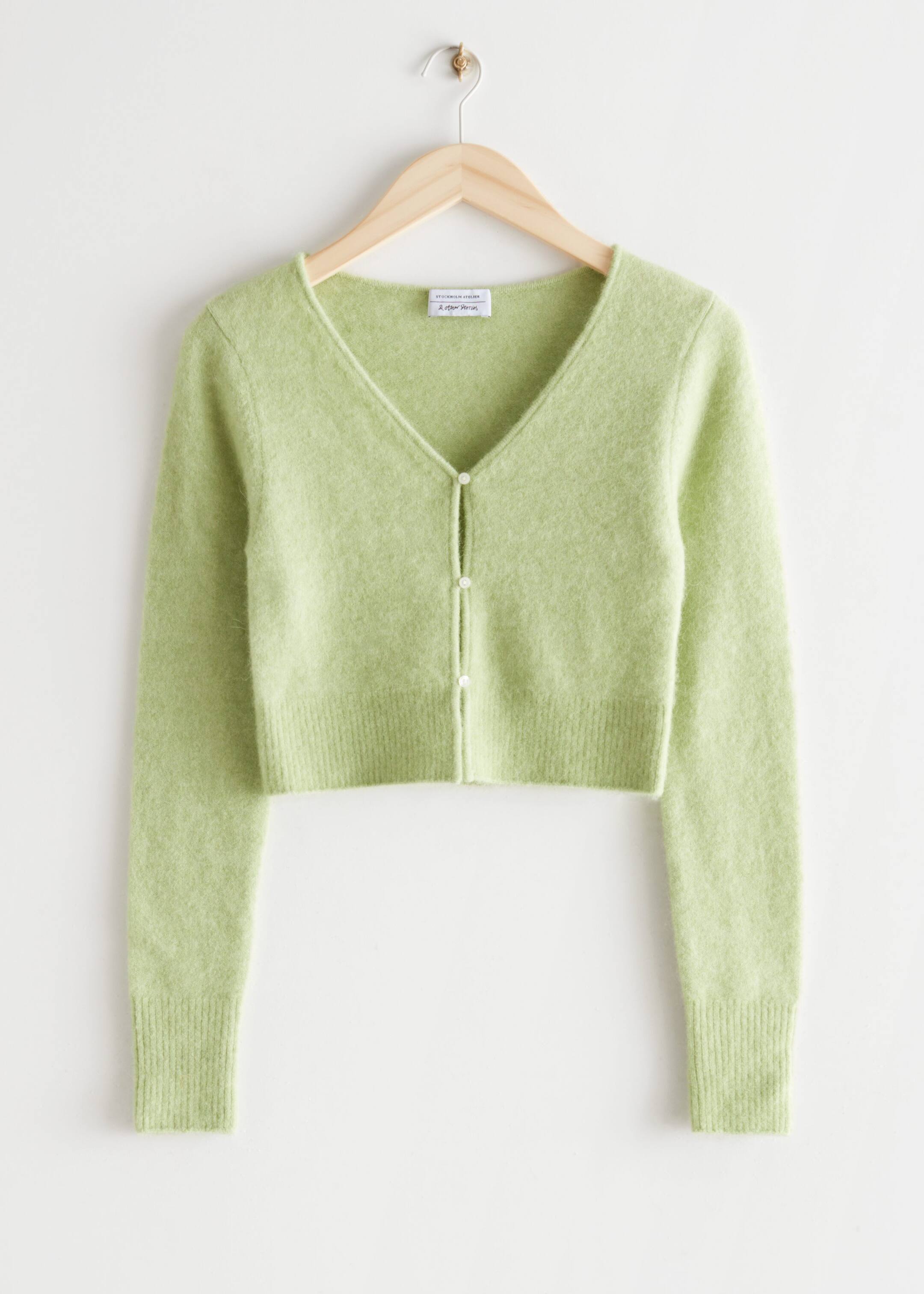 Cropped cardigan other stories hotsell