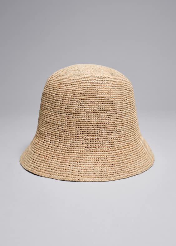Woven Straw Bucket Hat