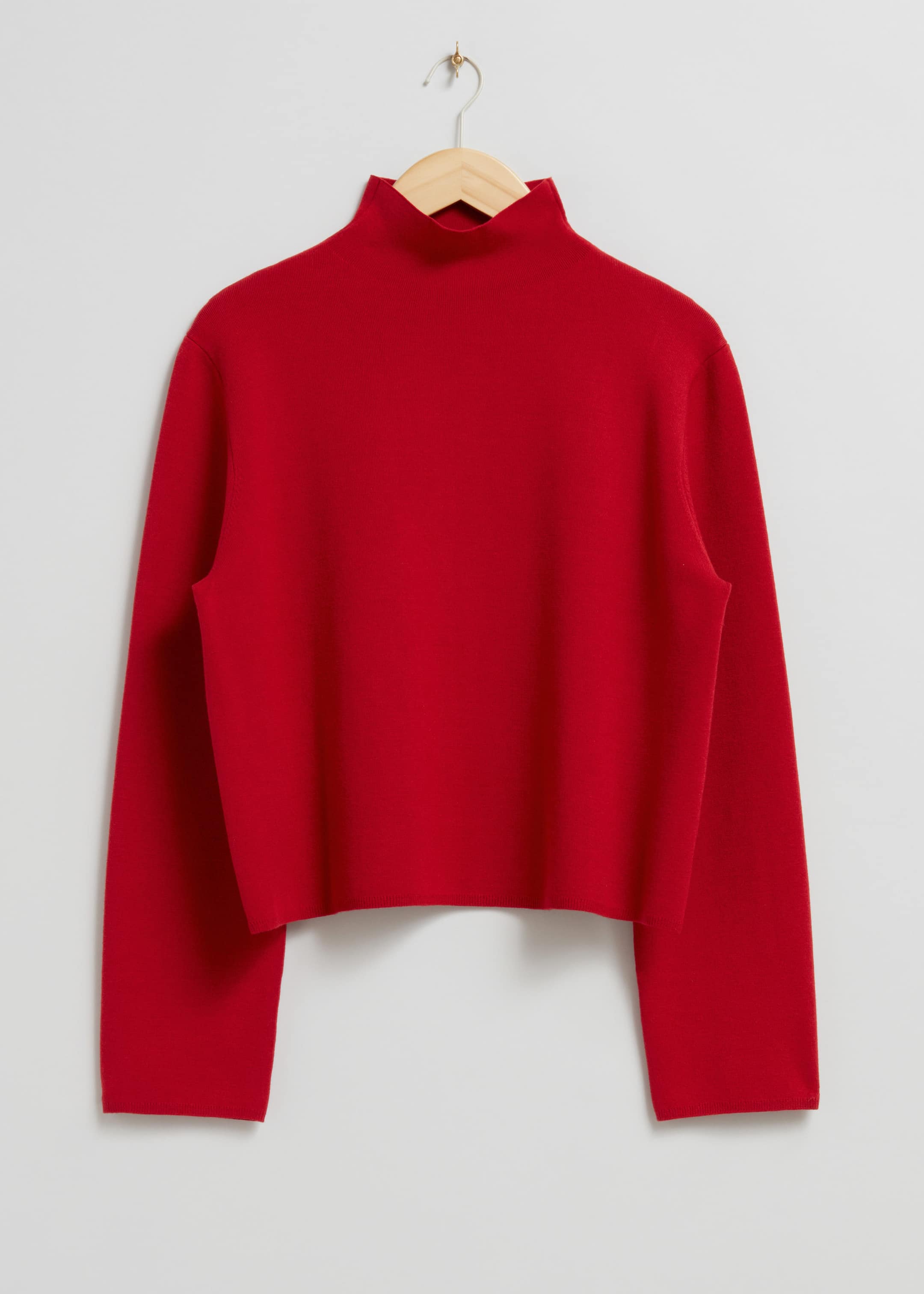 Boxy Turtleneck Knit Jumper