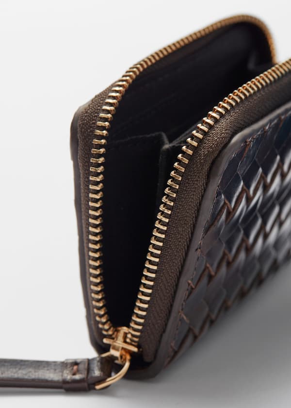 Braided Leather Wallet