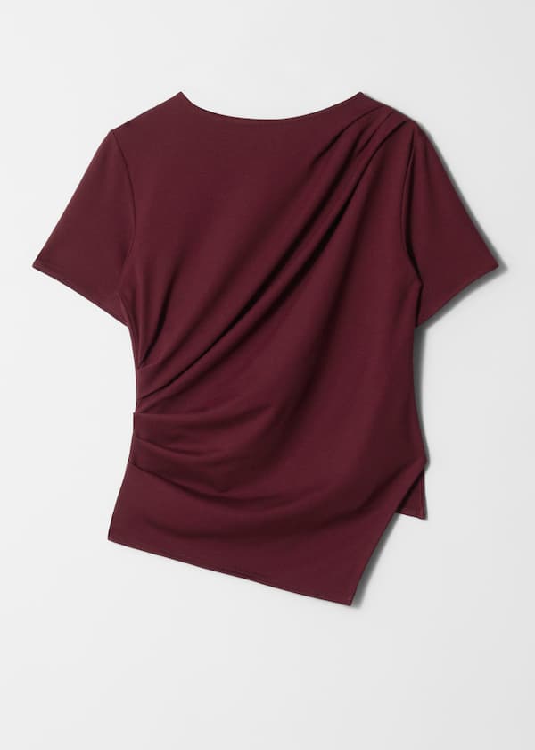 Draped Asymmetric T-shirt