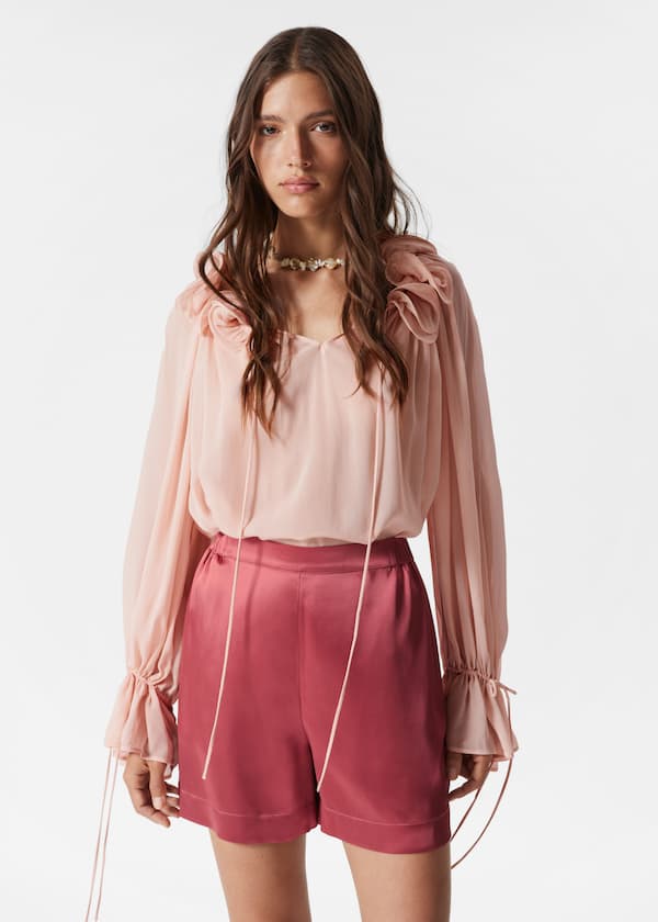 Satin Pull-On Shorts