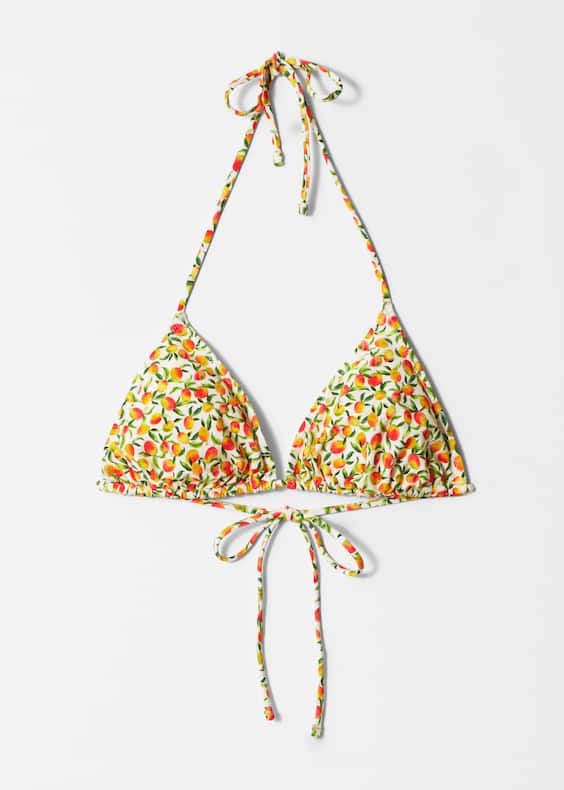 Halterneck Triangle Bikini Top