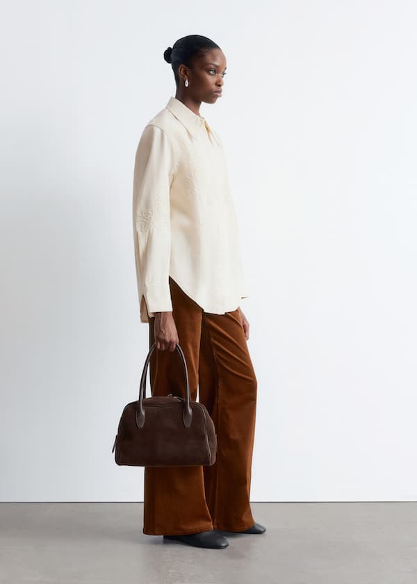 Embroidered Denim Shirt