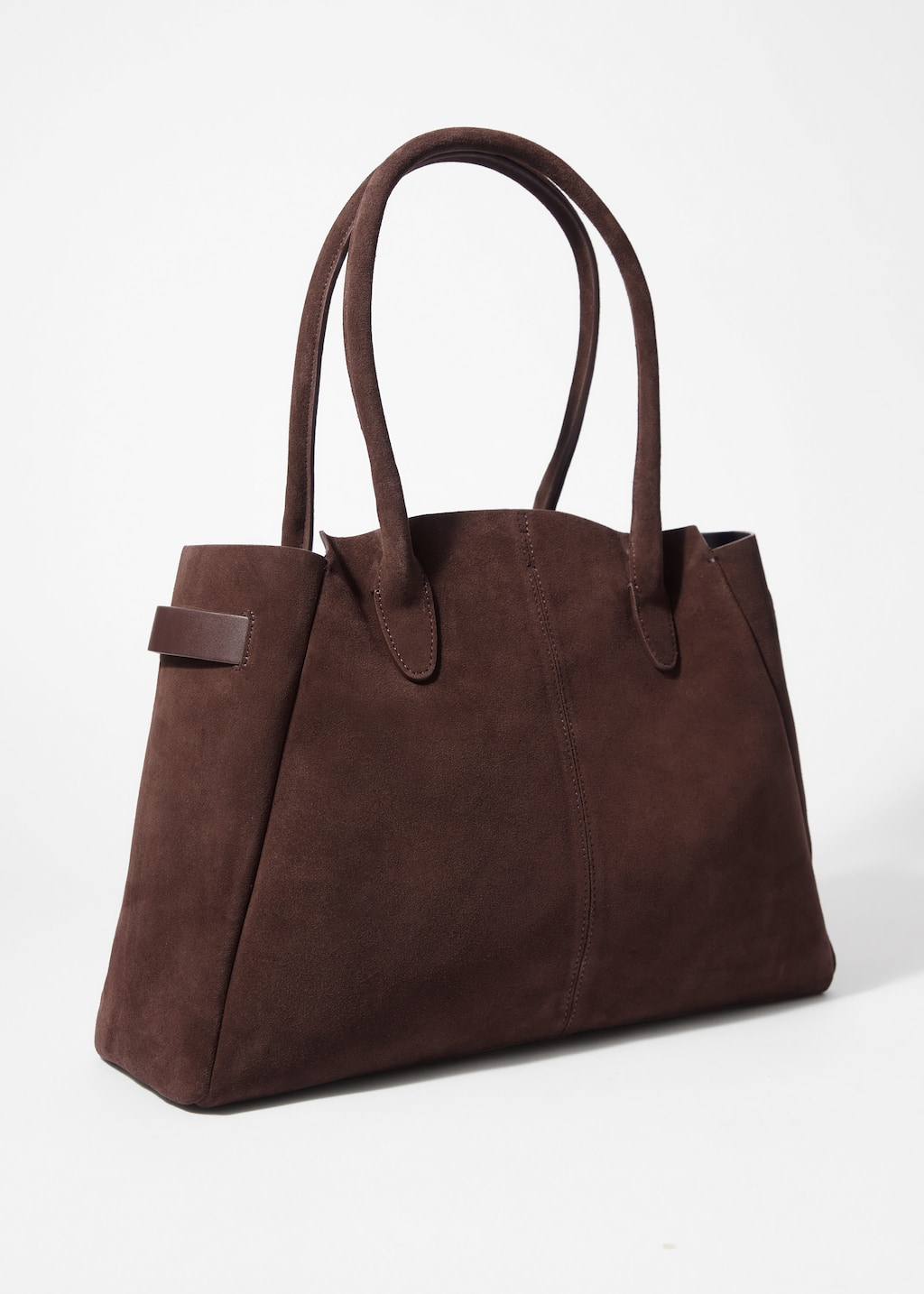 Suede Tote Bag - Dark Brown - Totes - & Other Stories