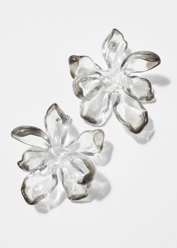 Transparent Flower Earrings