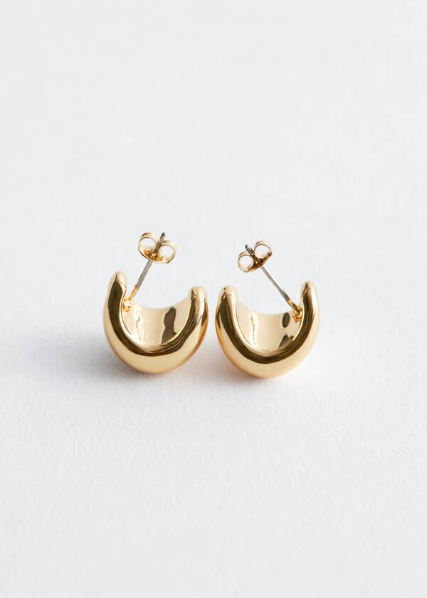 Two-Part Dome Earrings