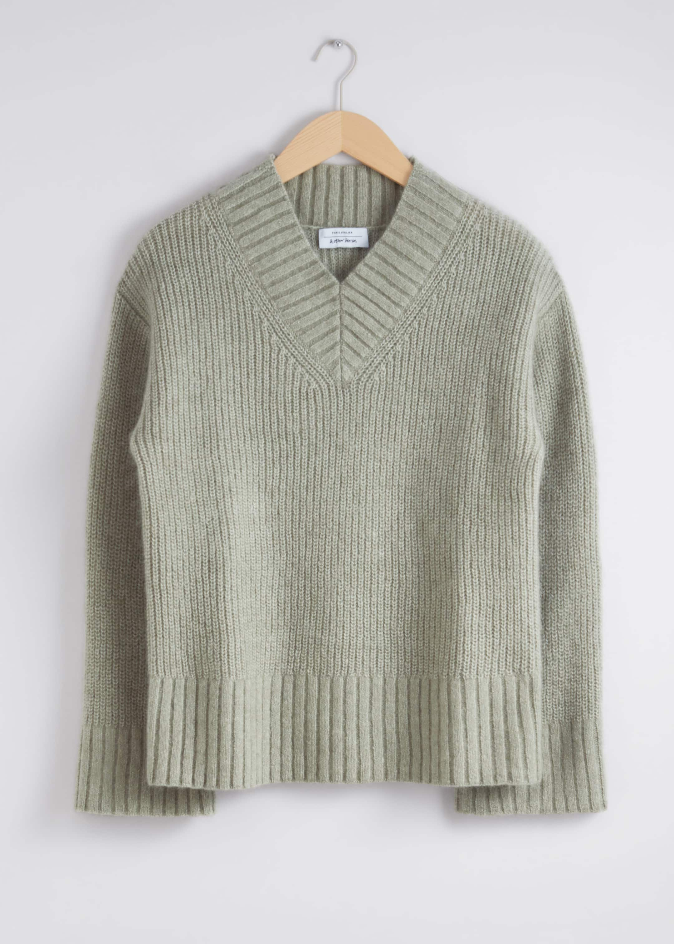 Fuzzy Knit Jumper - Khaki - Still Life