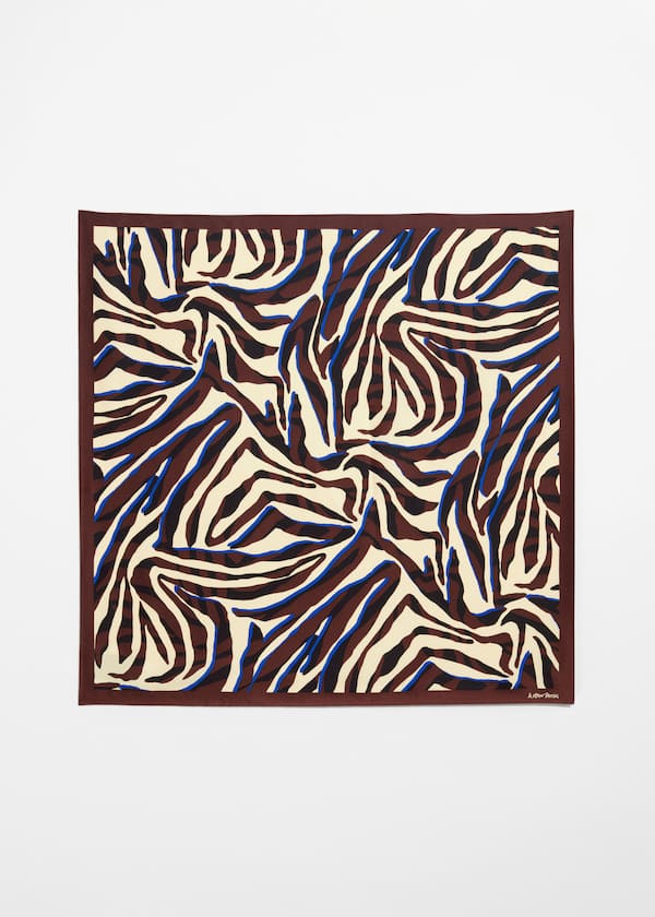 Zebra-Print Scarf