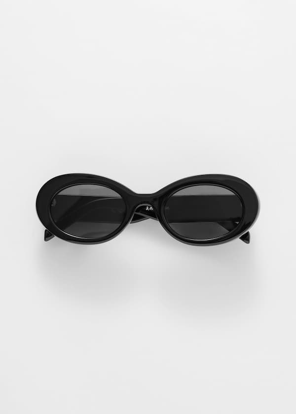 Oval-Frame Sunglasses