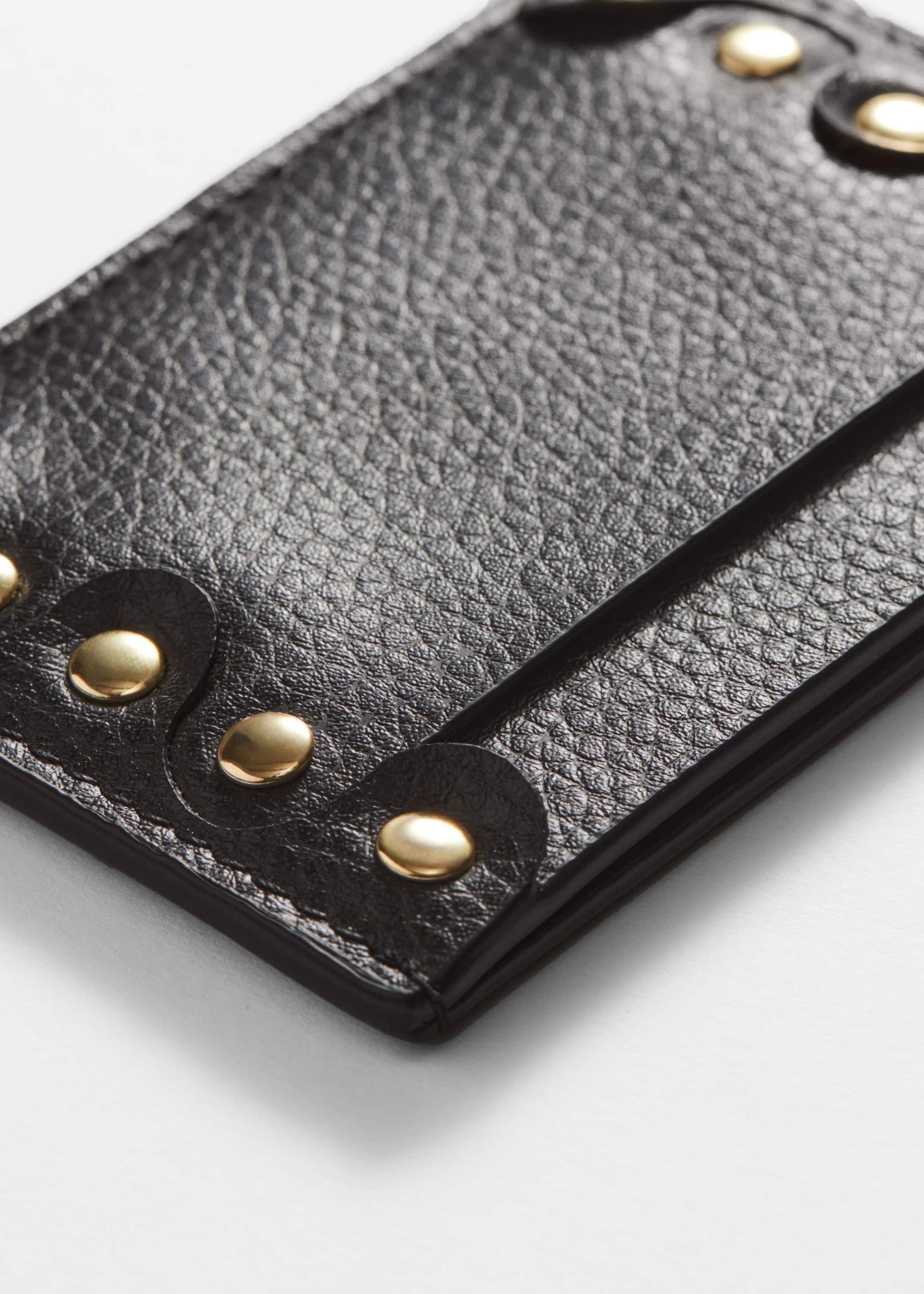 Studded Card Holder - {{variantName}} - Descriptive Detail