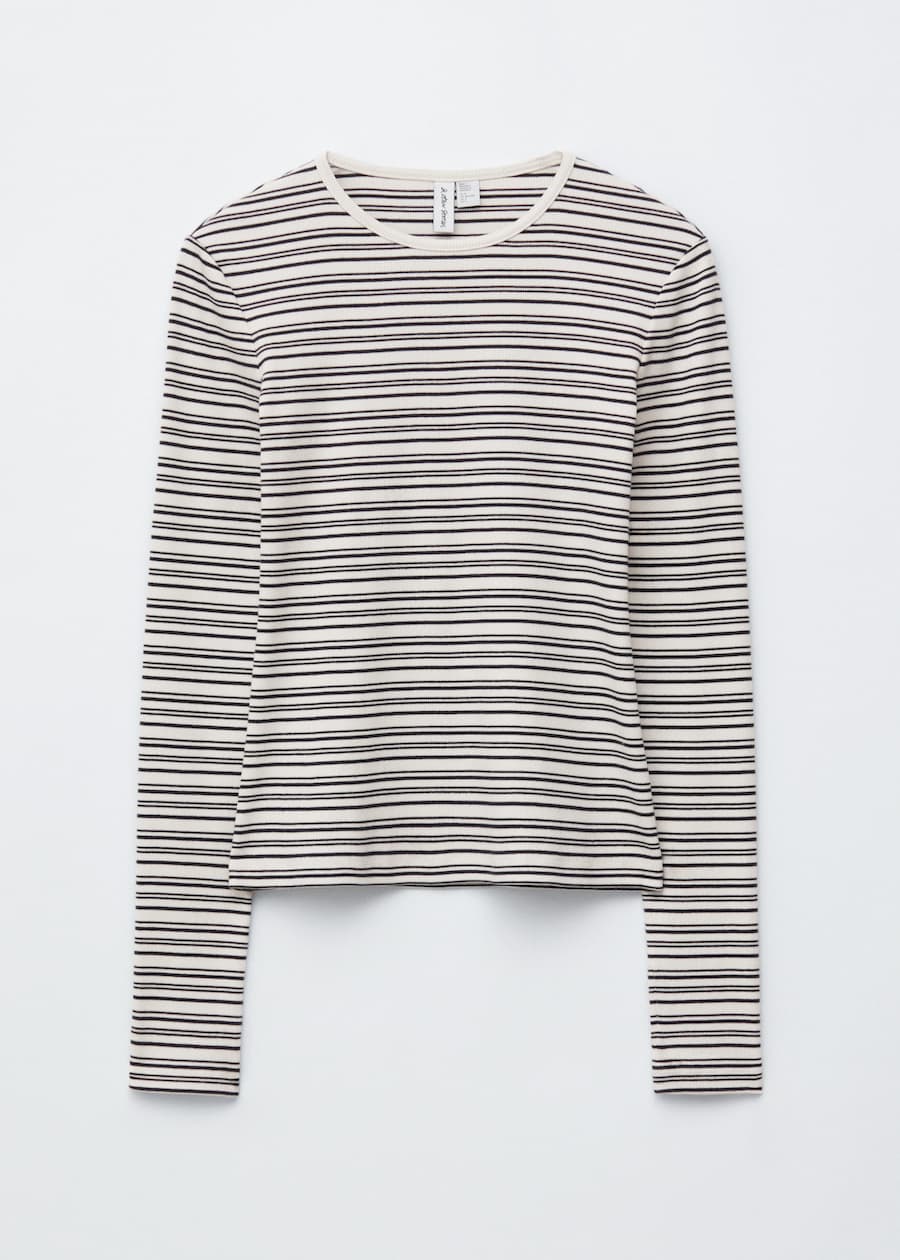 Striped Long-Sleeve Top