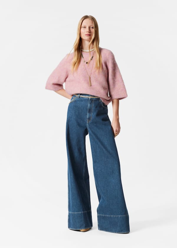 Alpaca-Blend Knitted Top