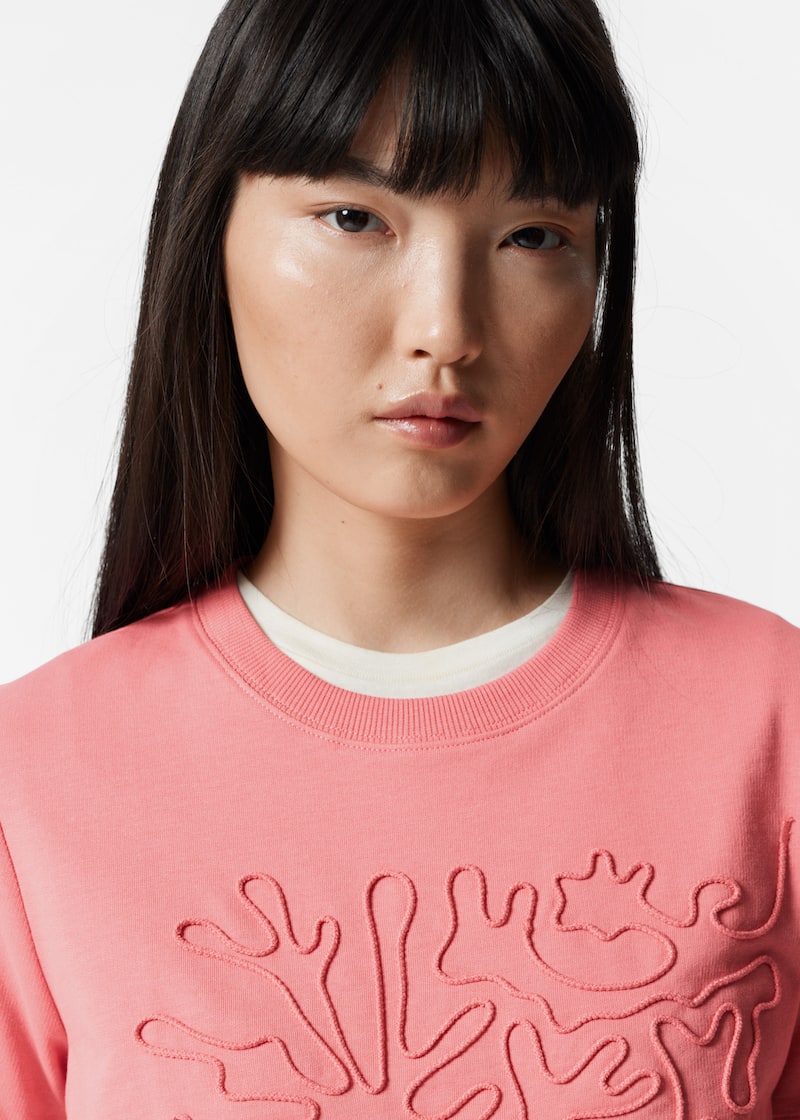 Floral-Appliqué T-Shirt