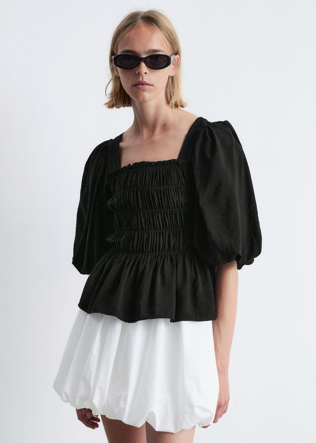 トップス marryme puff puff blouse black MARRYME MARRY ME PUFF PUFF BLOUSE BLACK