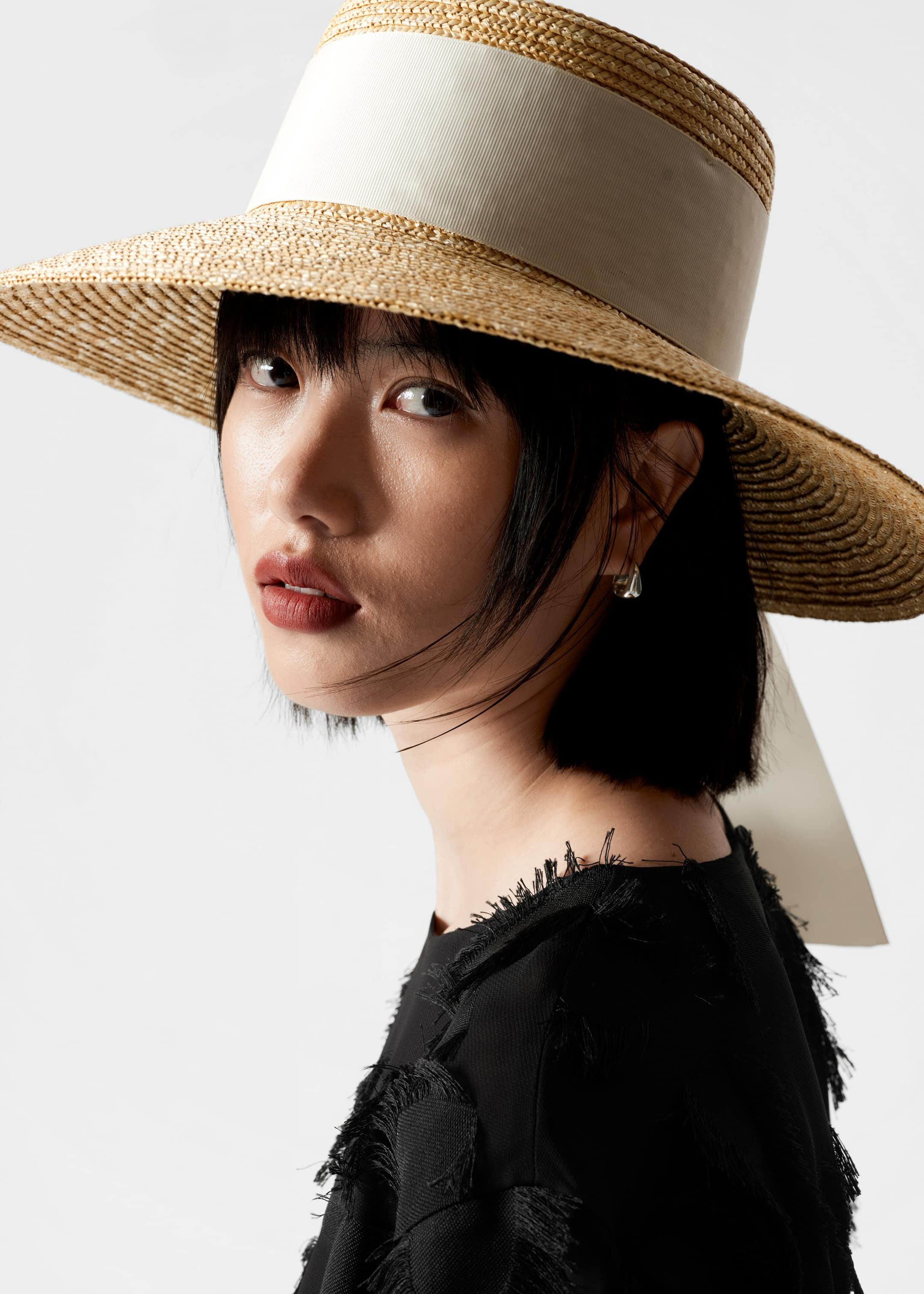 Chapeau en paille classique - Paille - Lookbook