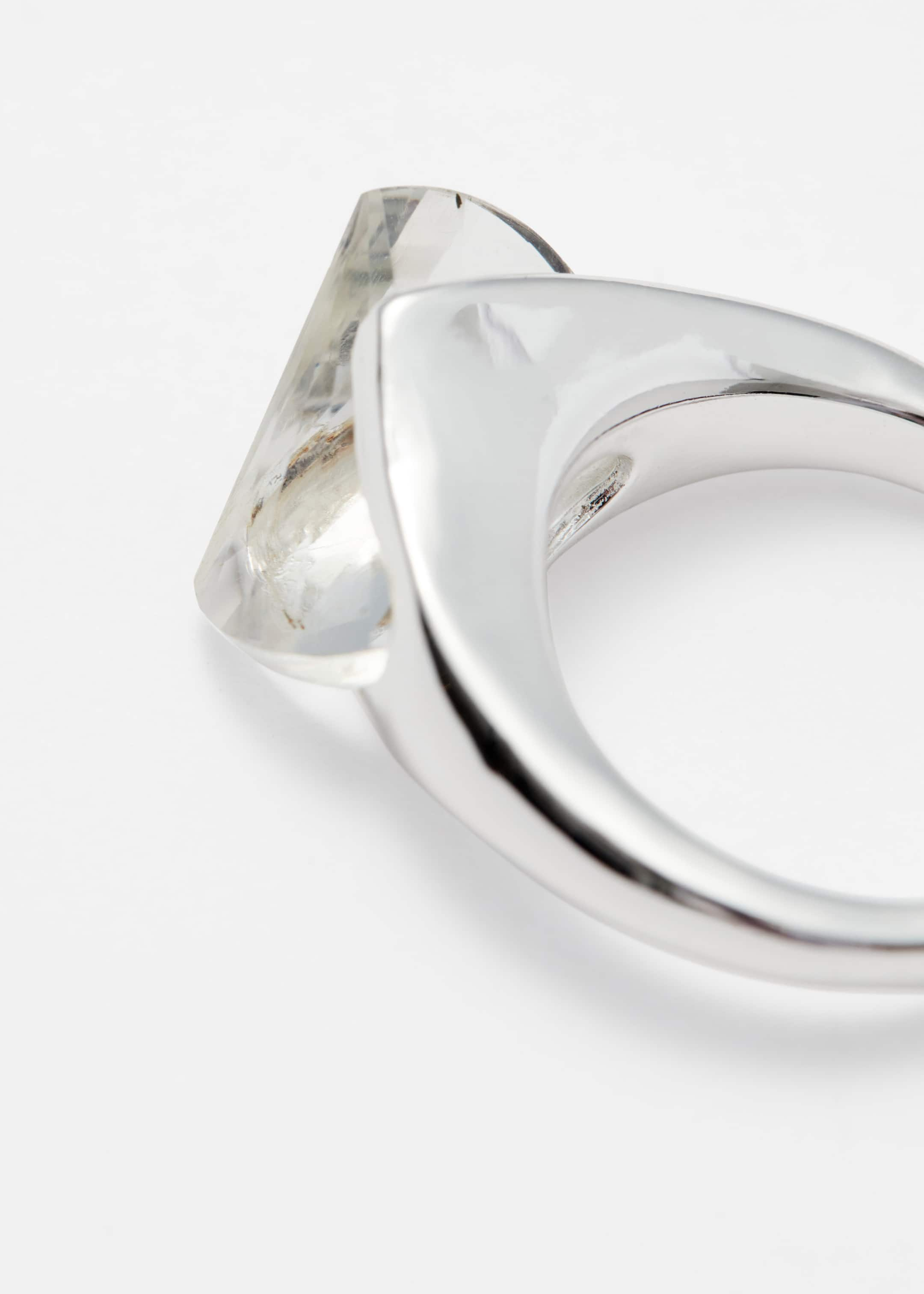 Asymmetrical Crystal Ring - {{variantName}} - Descriptive Detail