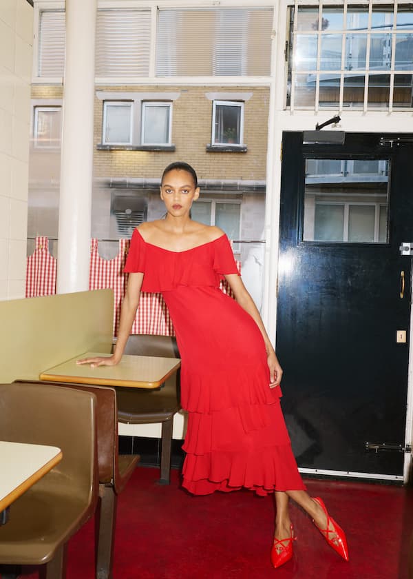 Ruffle Maxi Dress