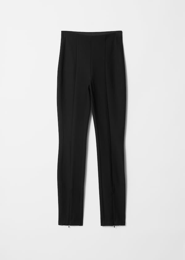 Panelled Zip-Cuff Leggings