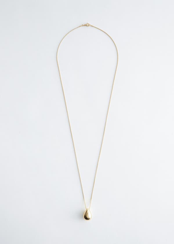 Long Drop-Pendant Necklace