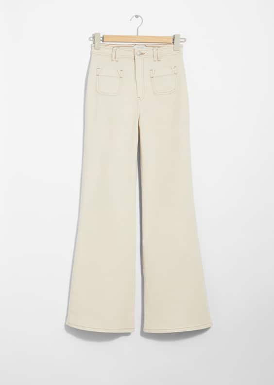 High-Waist Flared Jeans