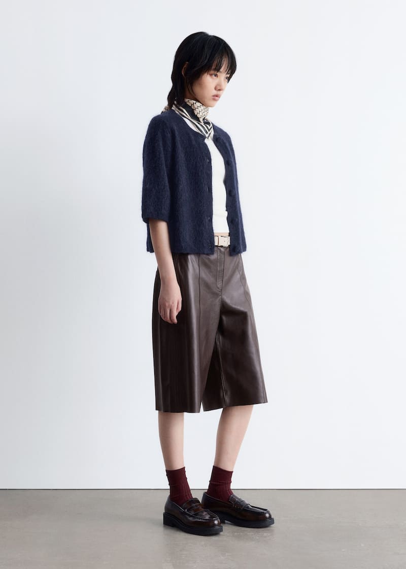 Knitted Mohair-Blend Cardigan