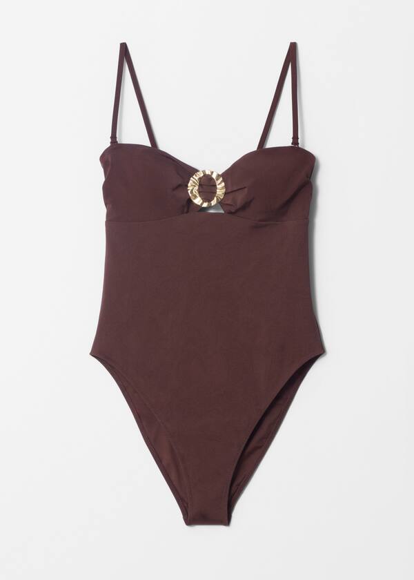 Buckle-Detail Swimsuit