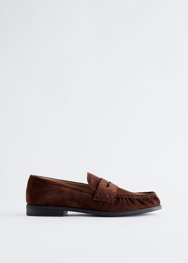 Suede Penny Loafers