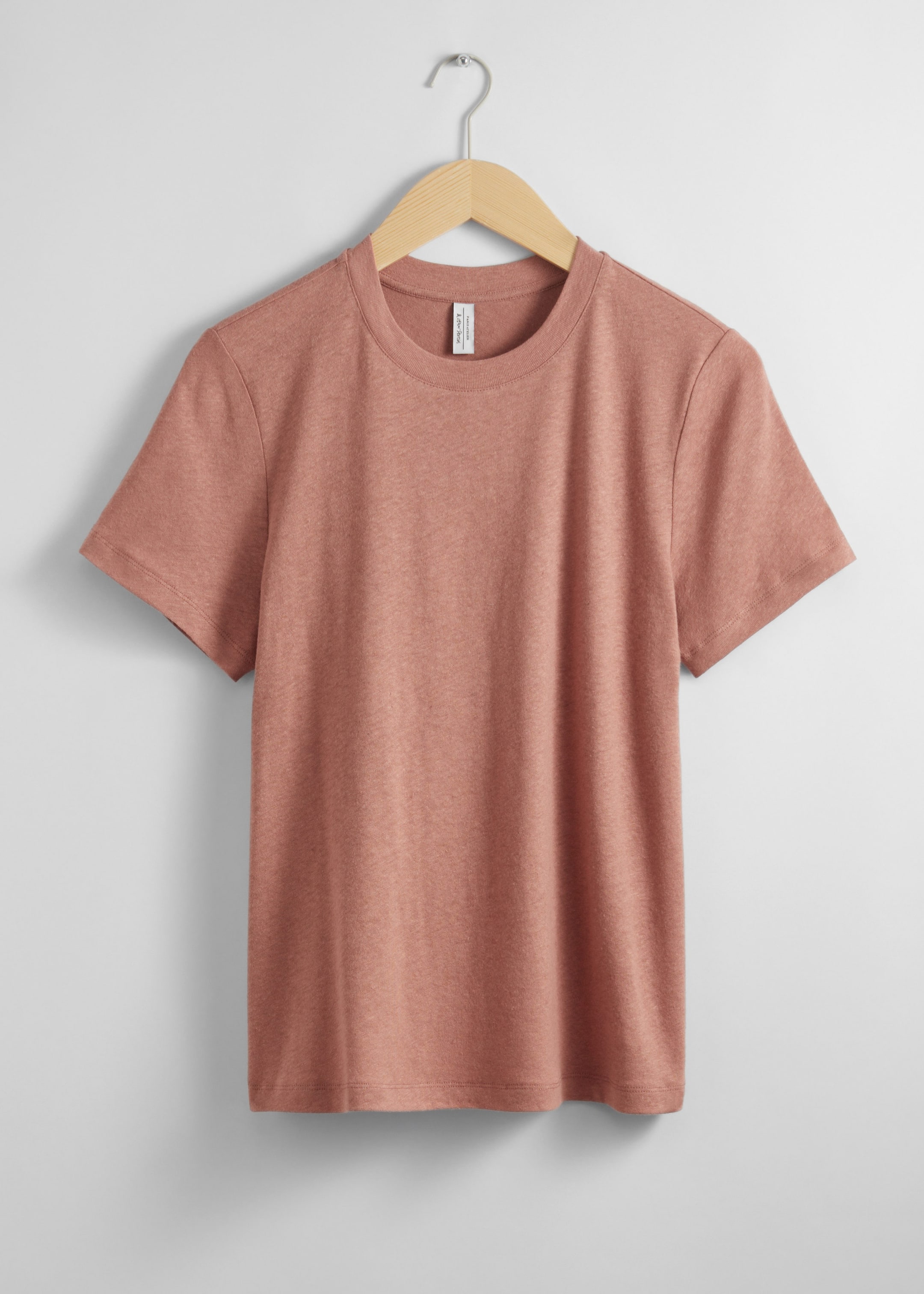 Linen-Blend T-Shirt - Beige/Cream Stripes - Still Life