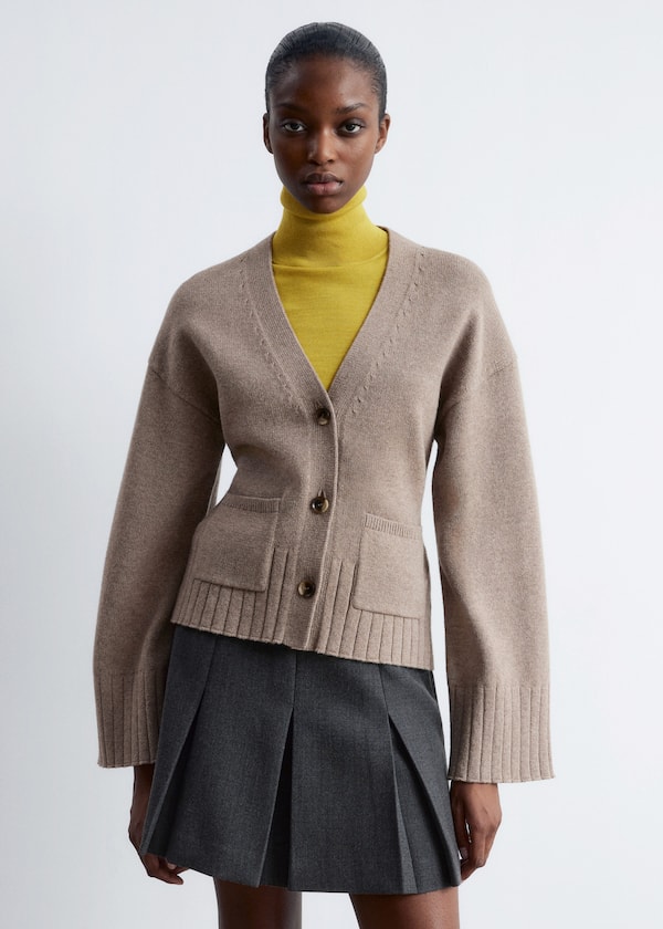 Tapered Knit Cardigan