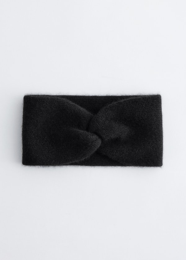 Twist-Front Cashmere Headband