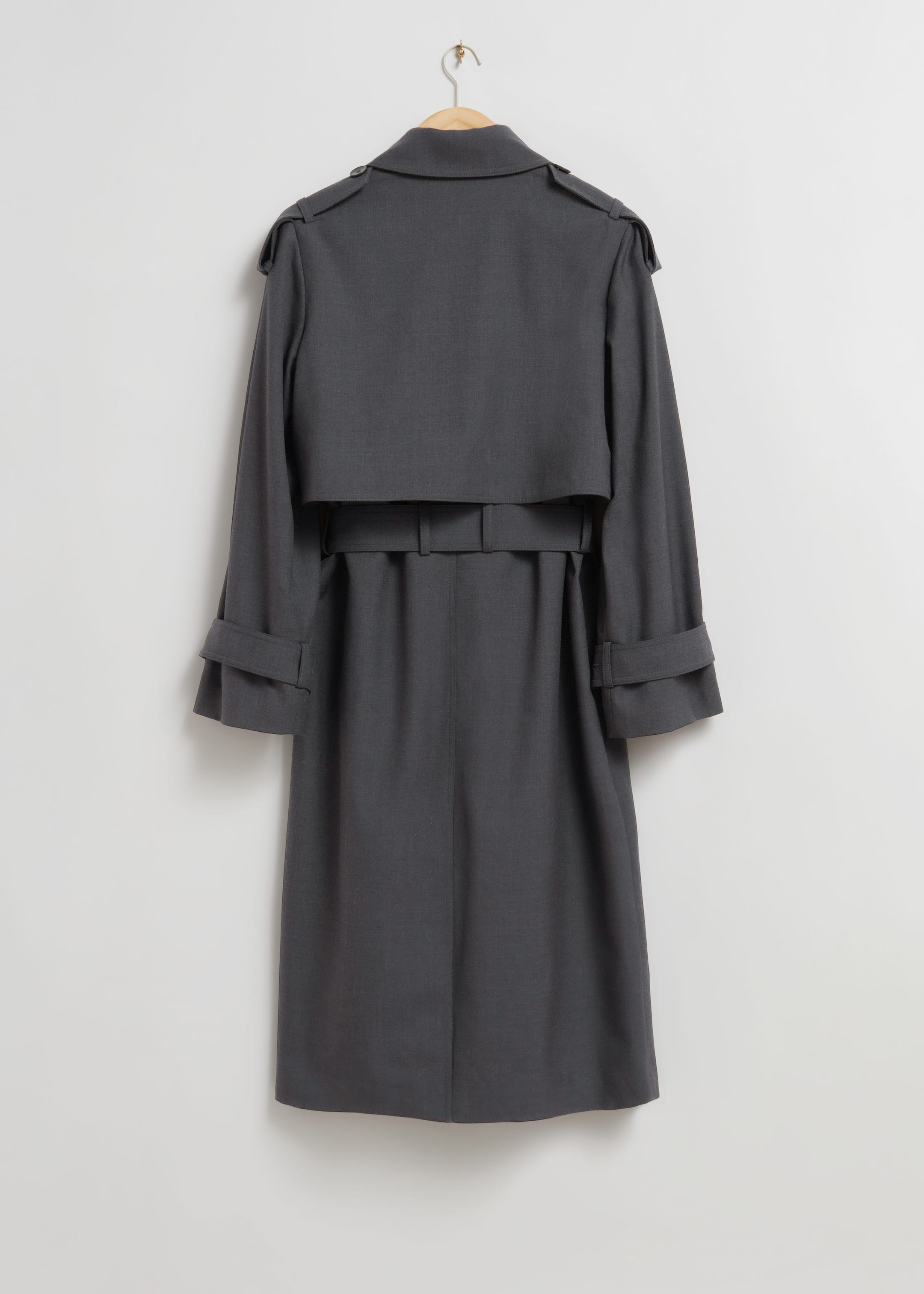 Belted Trench Coat - Grey - Still Life