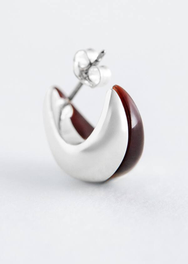 Two-Toned Dome Earrings