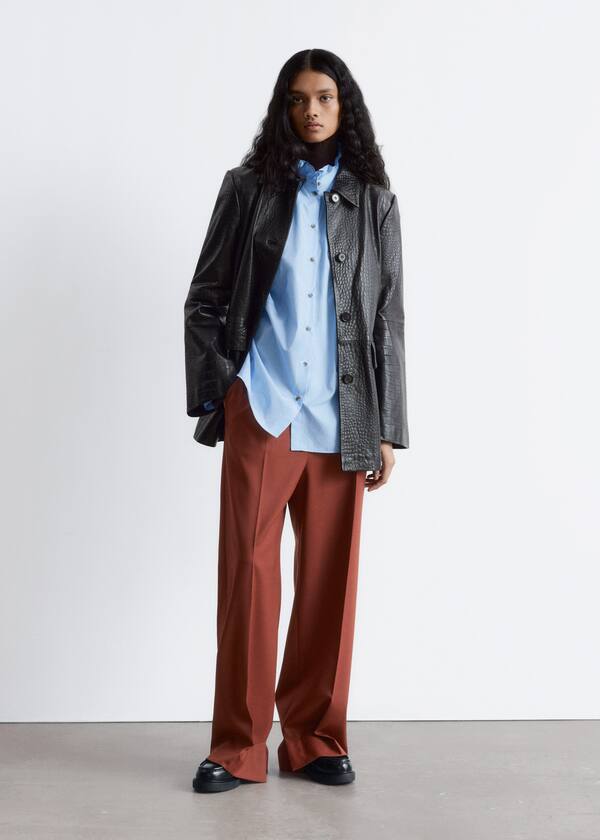 Wool Press-Crease Trousers