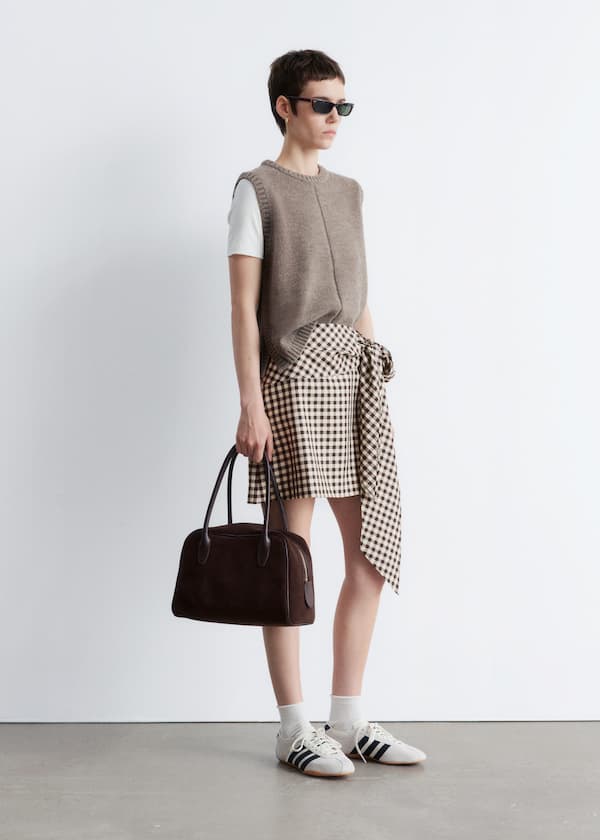 Checkered Mini Skirt