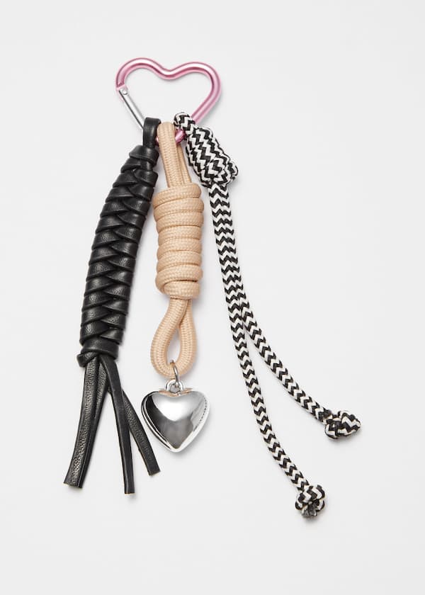 Heart Embellished Keychain