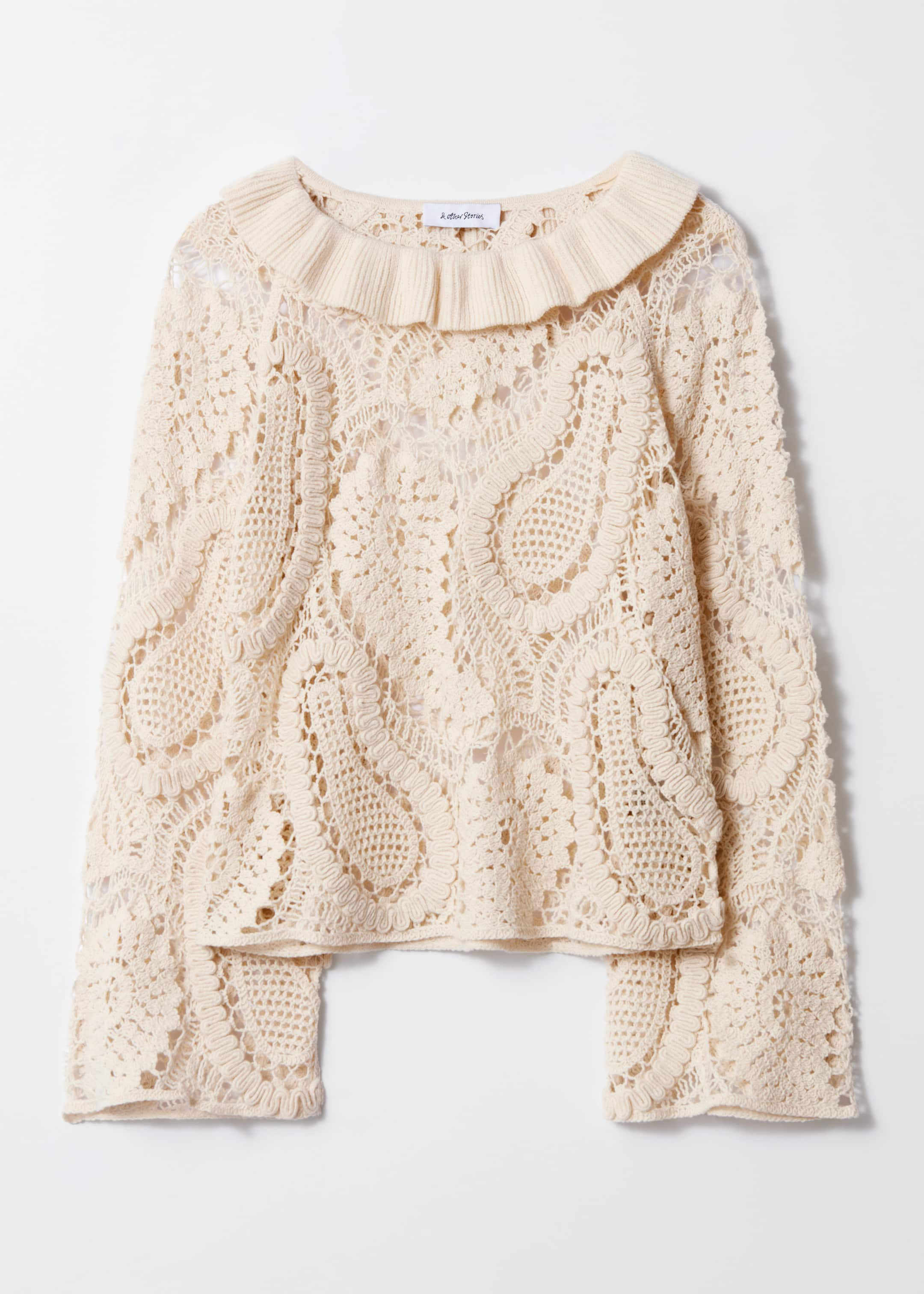 Paisley-Crochet Blouse - Beige - Still Life