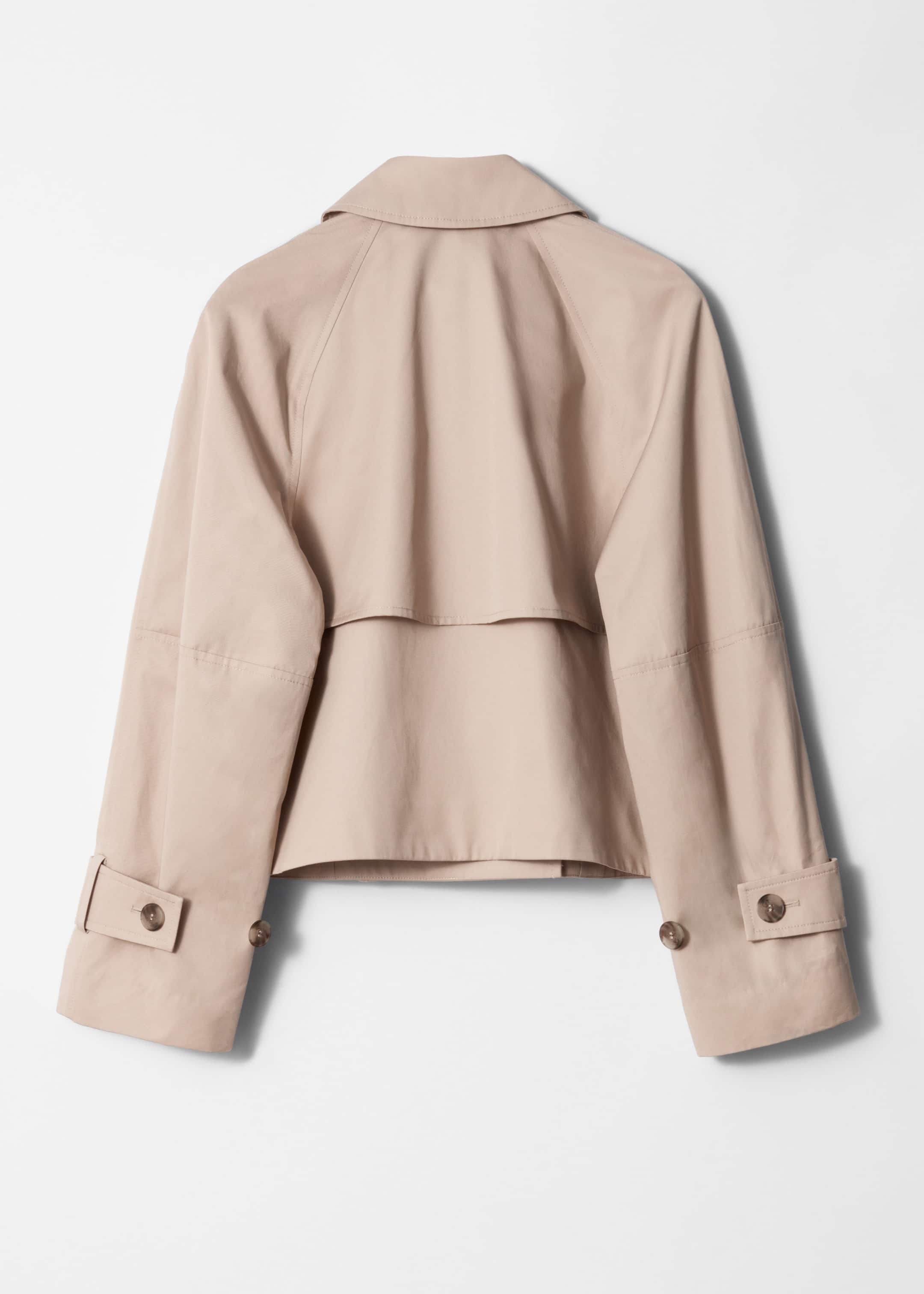 Short Trench Coat Jacket - Beige - Still Life