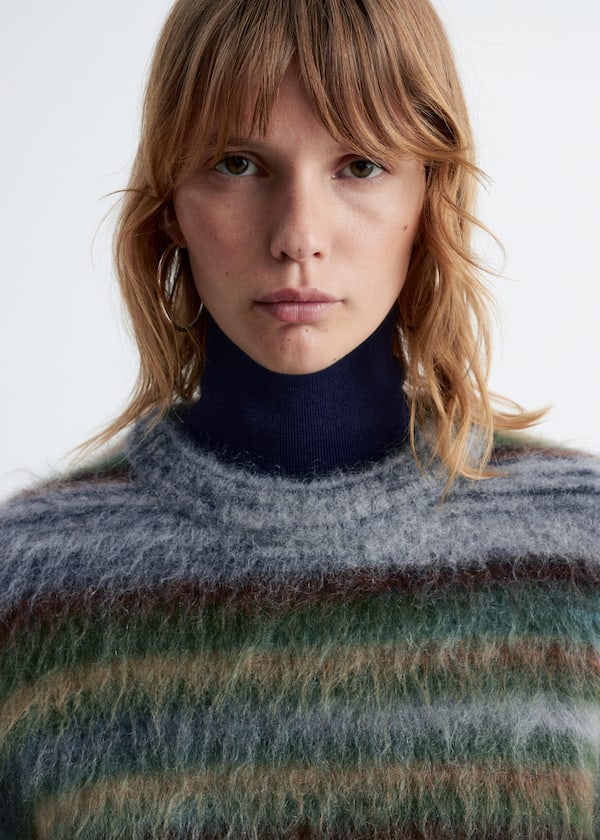Striped Knit Sweater