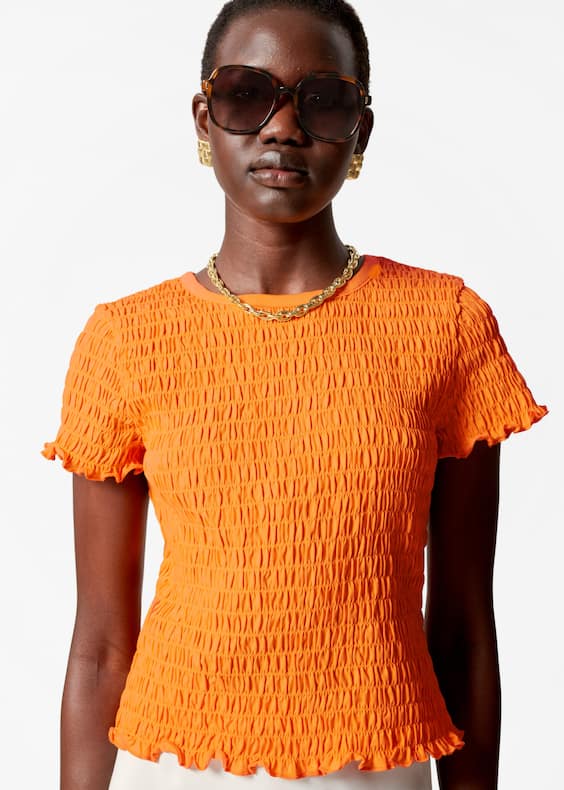 Smocked T-Shirt