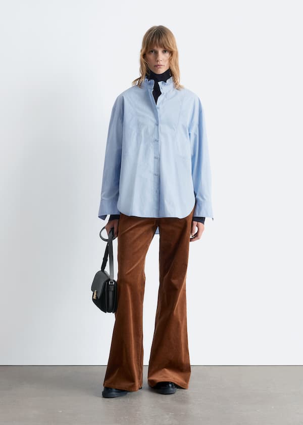 Flared Corduroy Trousers