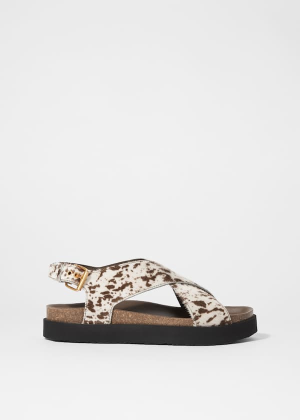 Criss-Cross Leather Sandals