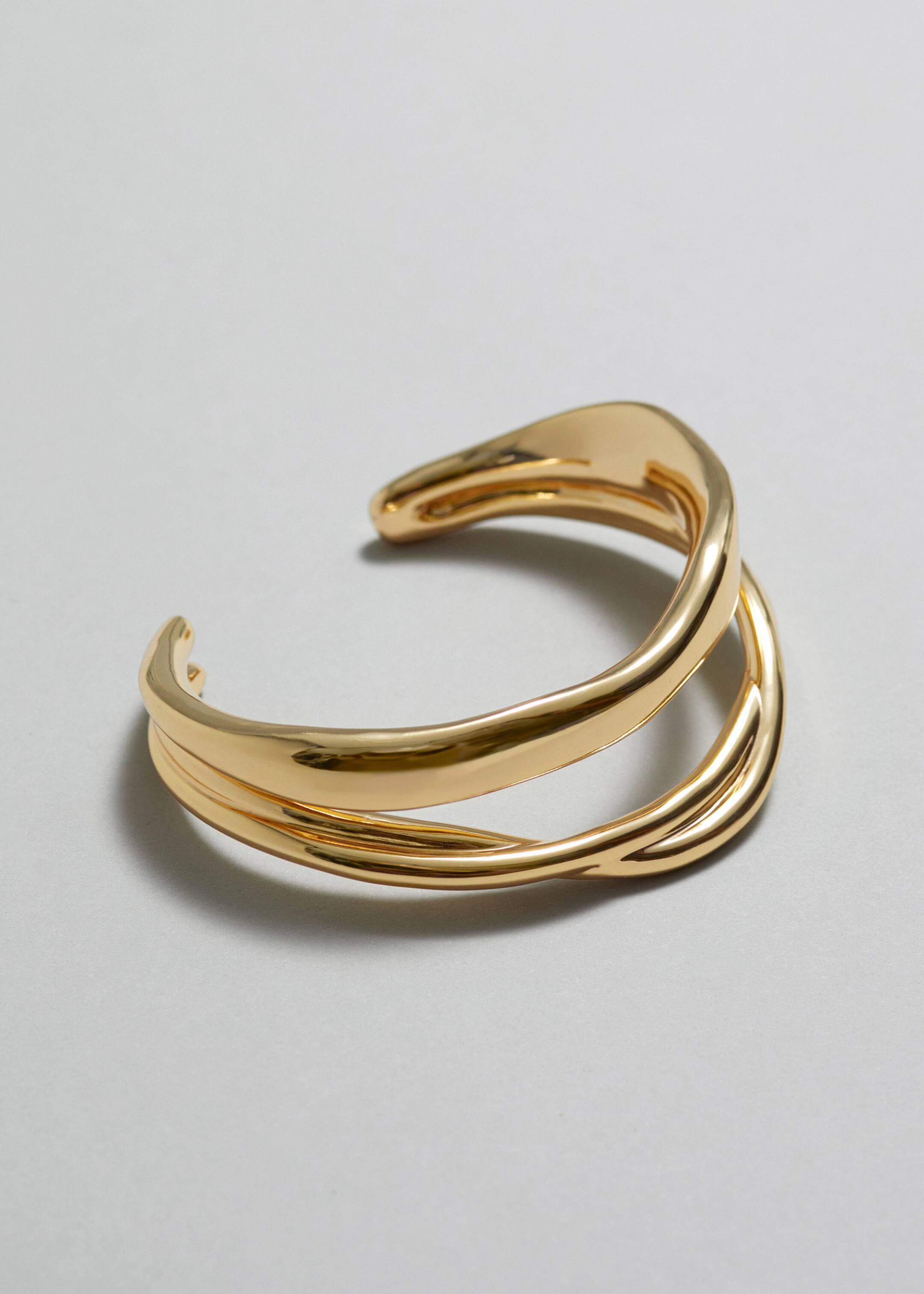 Bracelet manchette sculptural