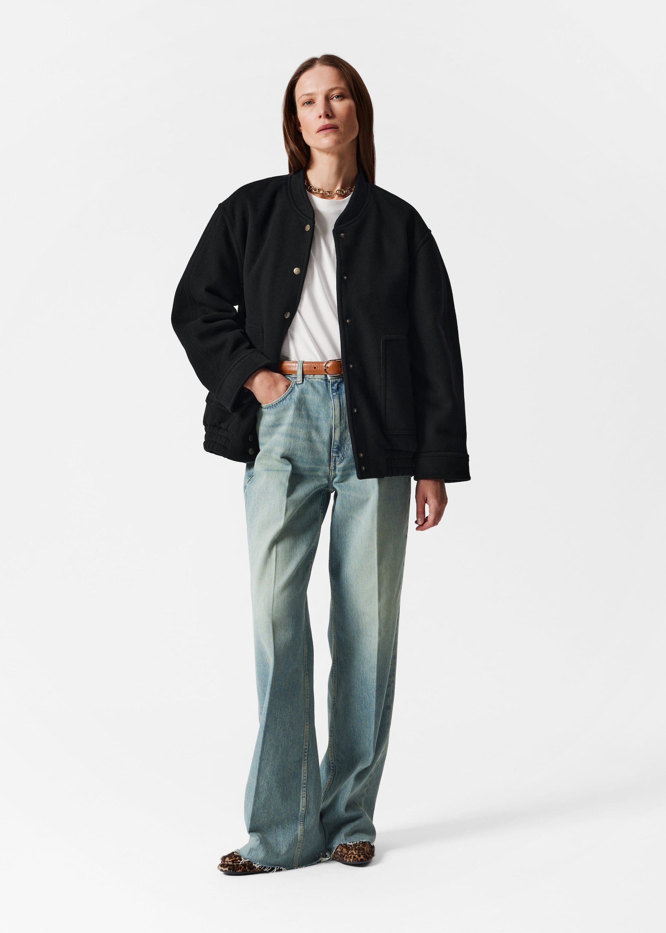 Image of Veste oversize en laine