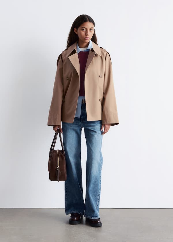 Double-Breasted Trench Jacket
