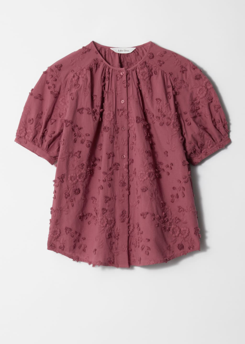 未使用forme 2025 Puff Sleeve Blouse mother Oversized Puff-Sleeve Blouse - Mauve - Blouses - & Other Stories