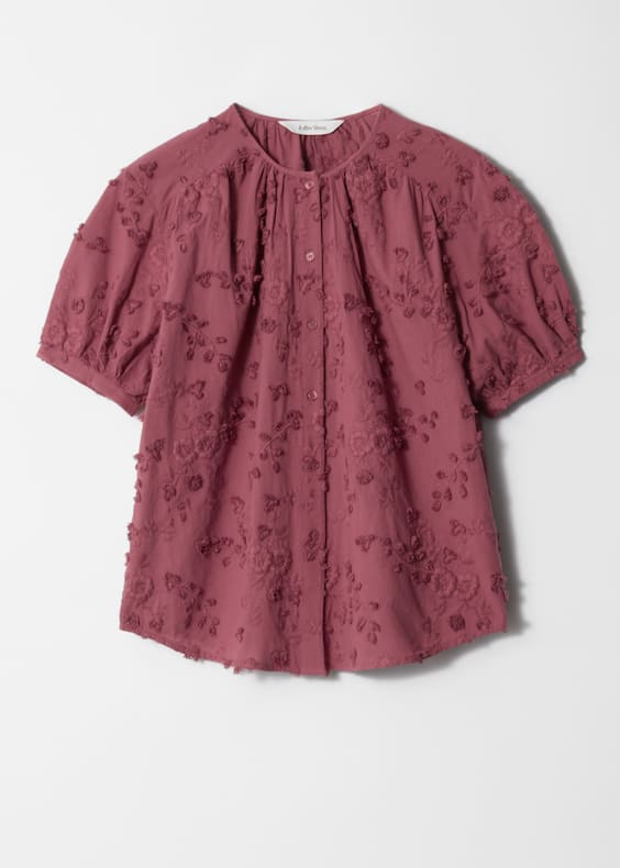 Oversized Puff-Sleeve Blouse